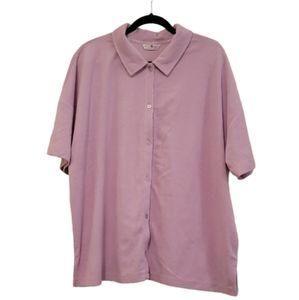 Lavender Purple Penningtons Active Zone Short Sleeve Terry Top
